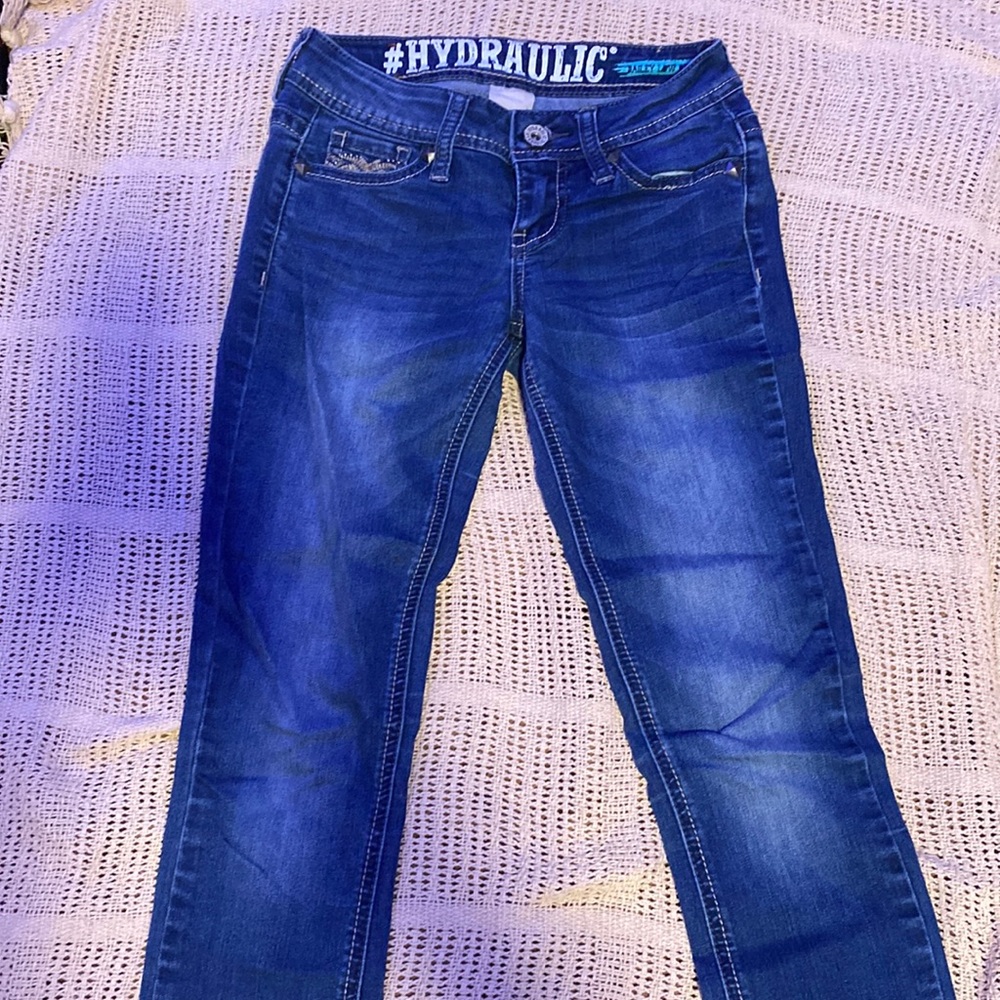 low rise, hydraulic jeans